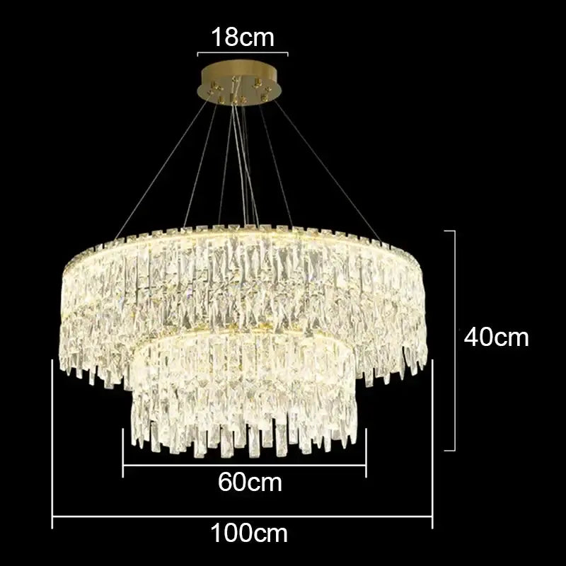 Modern gold decorbites crystal chandelier for living room lighting