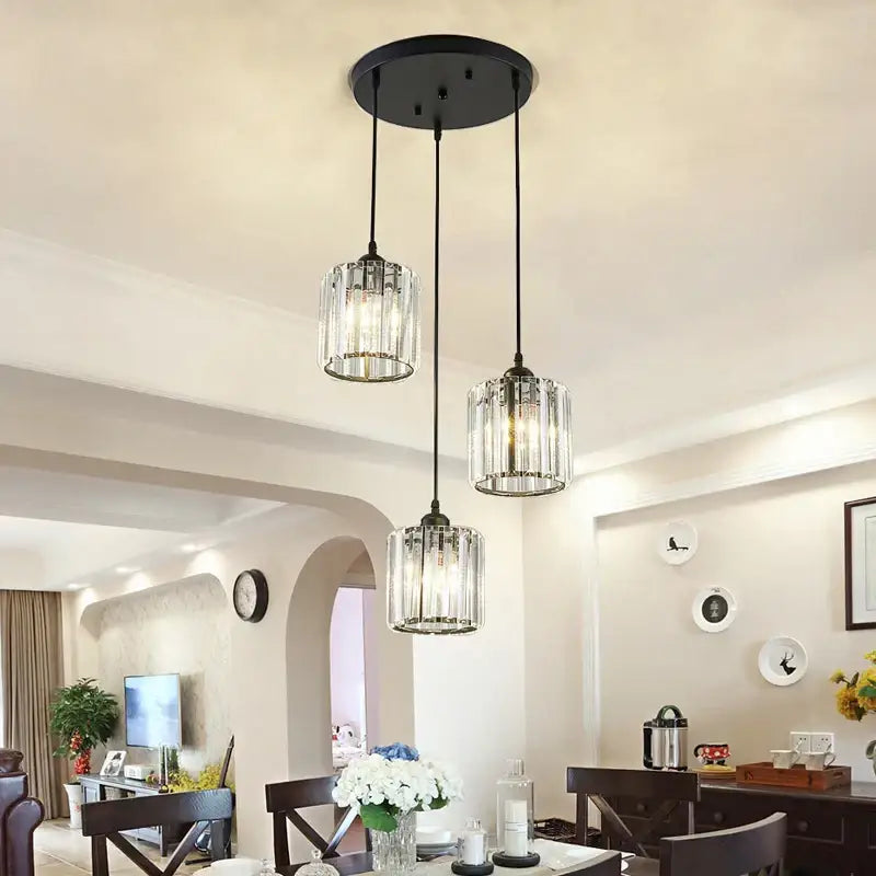 Modern gold decorbites crystal chandelier dining room pendant light