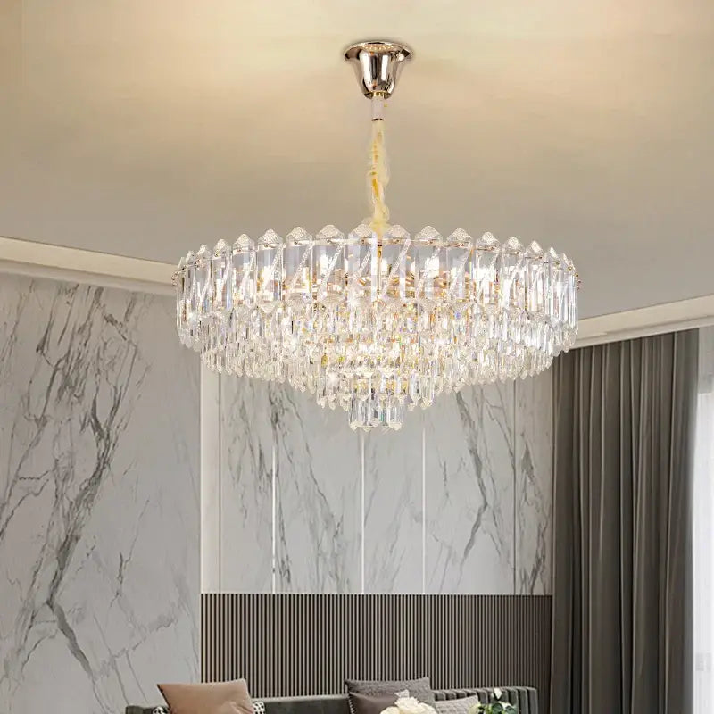 French luxury chrome decorbites crystal chandelier dining room light