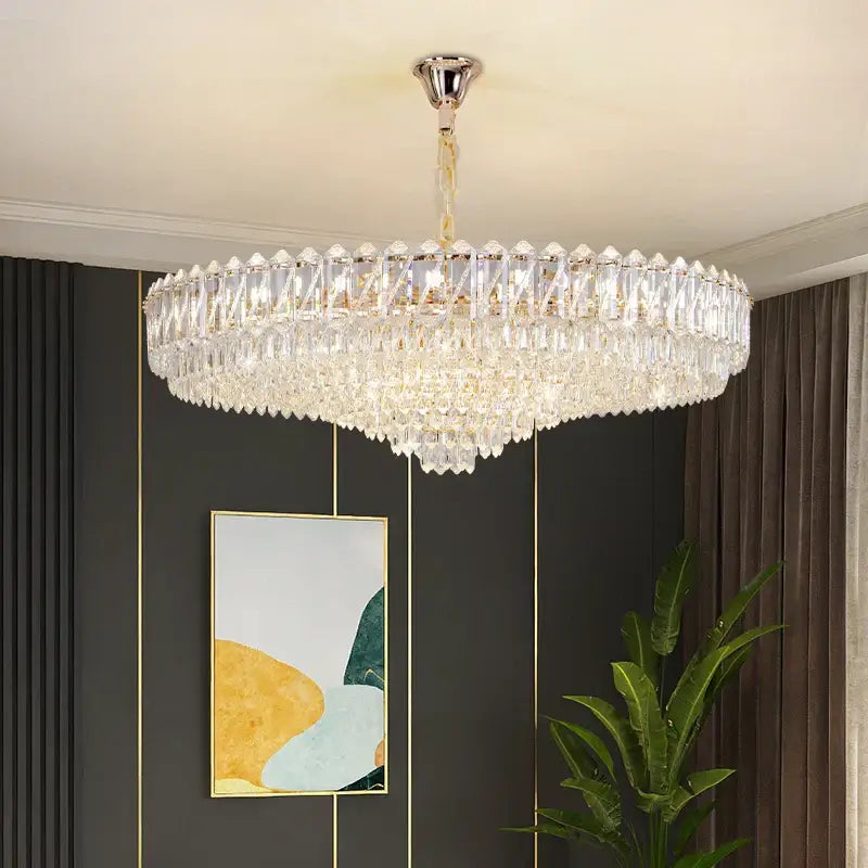 French luxury chrome decorbites crystal chandelier dining room light