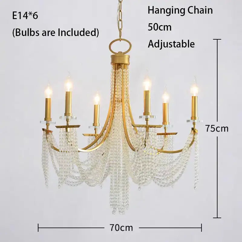 Luxury gold decorbites crystal chandelier for dining room