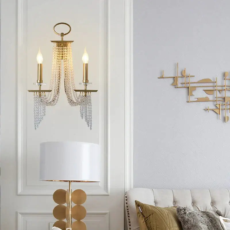 Luxury gold decorbites crystal chandelier for dining room