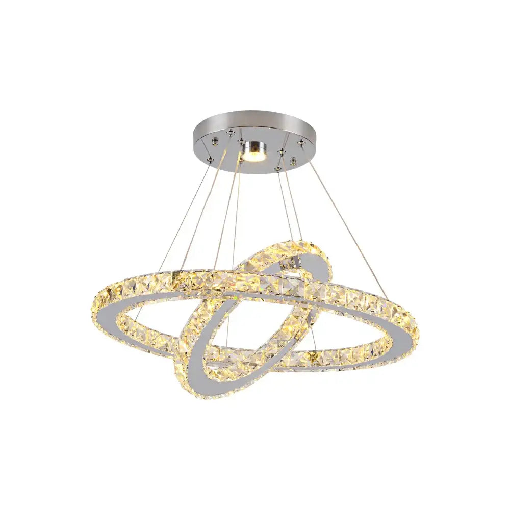 Modern multi ring decorbites crystal chandelier for dining room