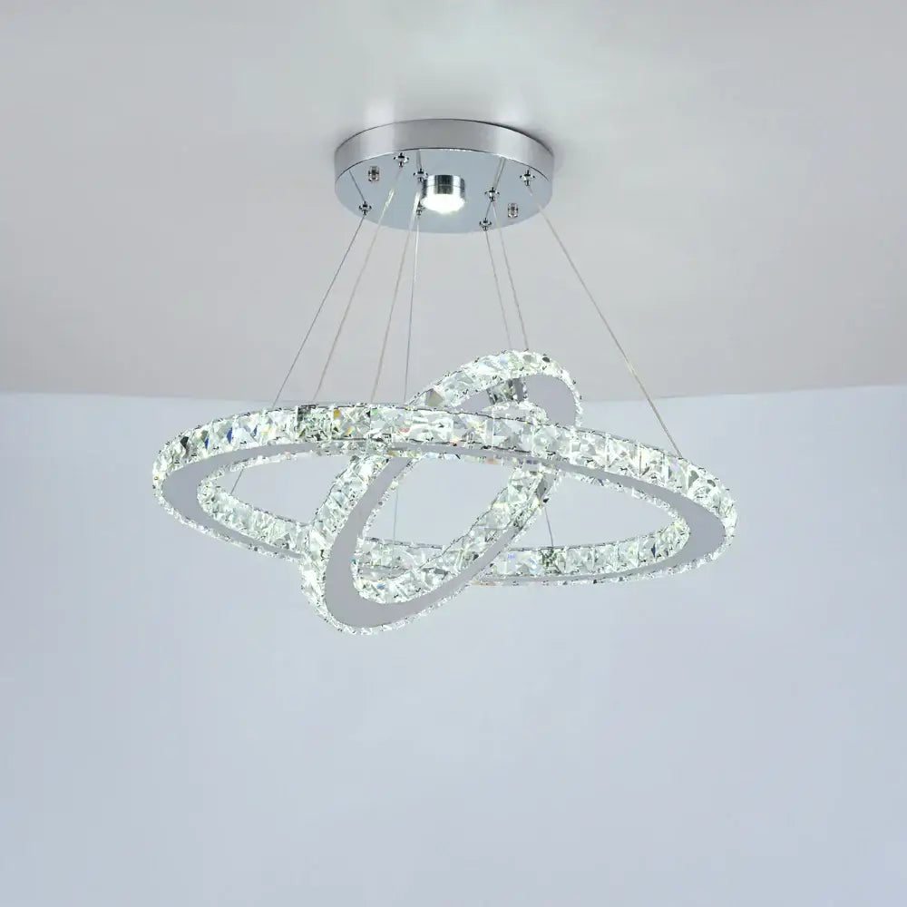 Modern multi ring decorbites crystal chandelier for dining room