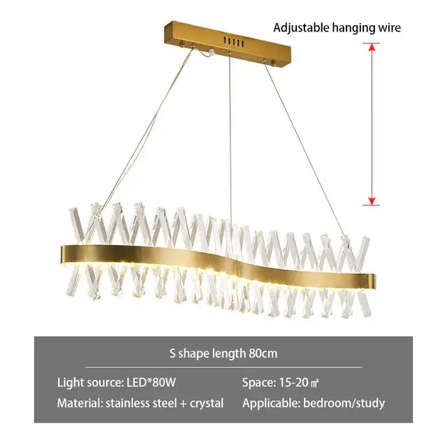 Modern gold decorbites crystal chandelier for luxury living room