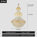 Luxury gold decorbites crystal chandelier for hotel and villa dining room