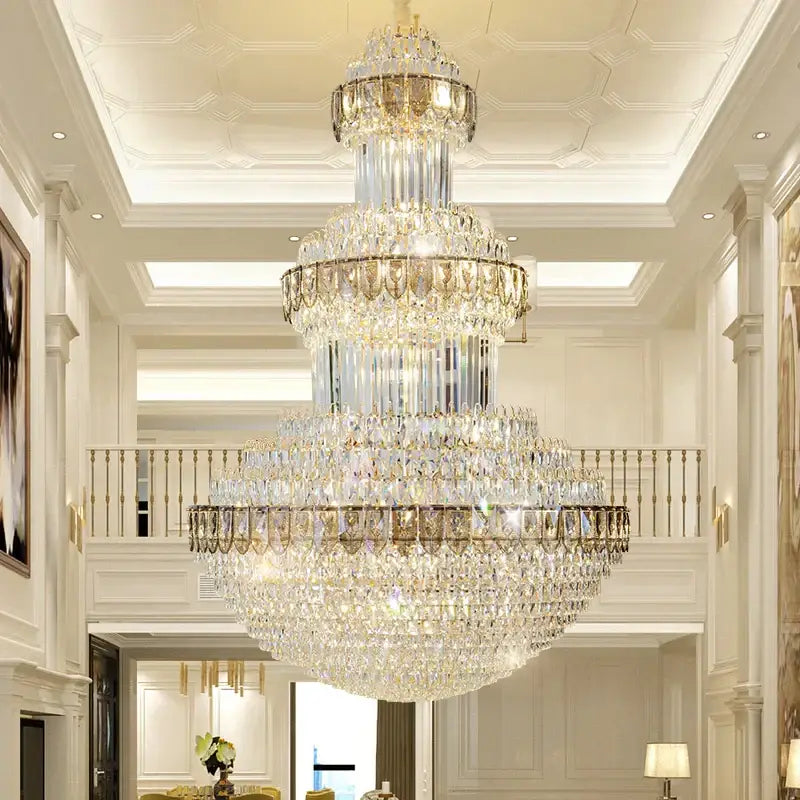 Luxury gold decorbites crystal chandelier for hotel and villa dining room