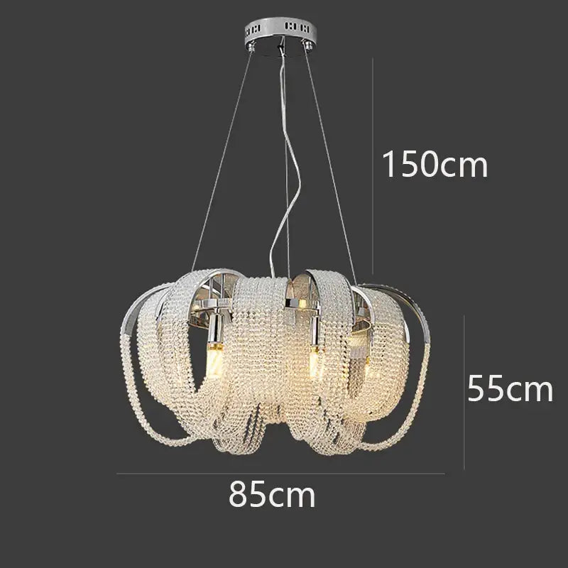 Luxury gold decorbites crystal chandelier living room pendant light