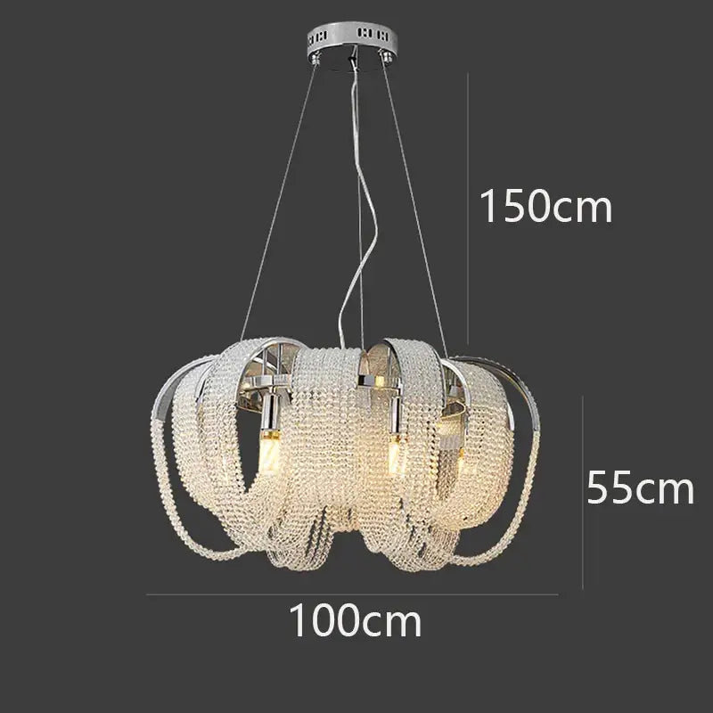 Luxury gold decorbites crystal chandelier living room pendant light