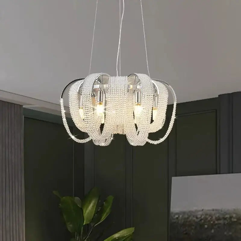 Luxury gold decorbites crystal chandelier living room pendant light