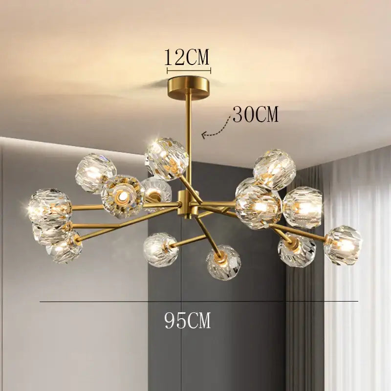 Modern decorbites crystal chandelier black dining room ceiling light