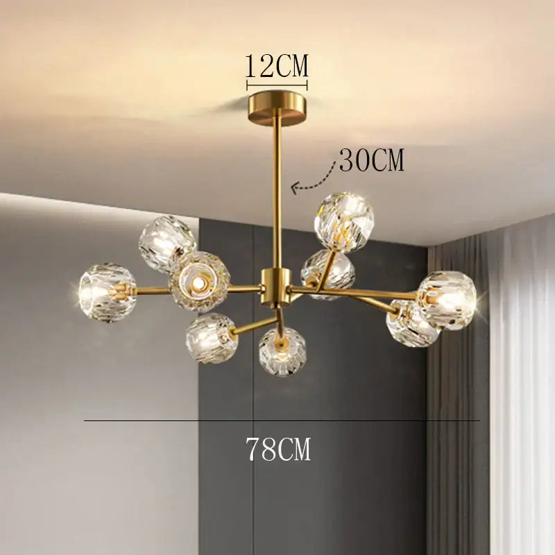 Modern decorbites crystal chandelier black dining room ceiling light