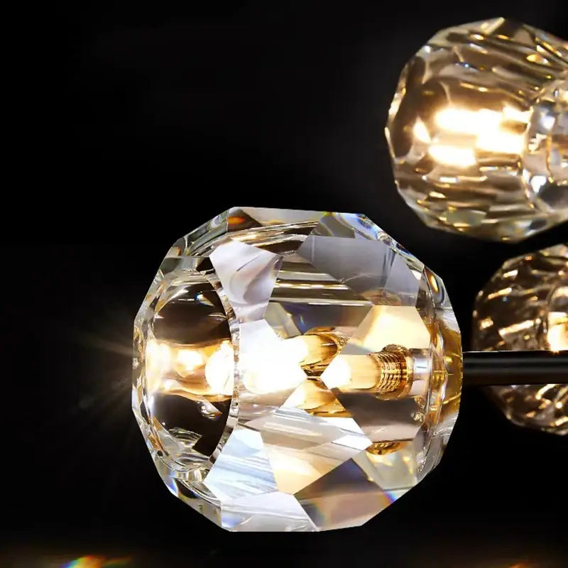 Modern decorbites crystal chandelier black dining room ceiling light