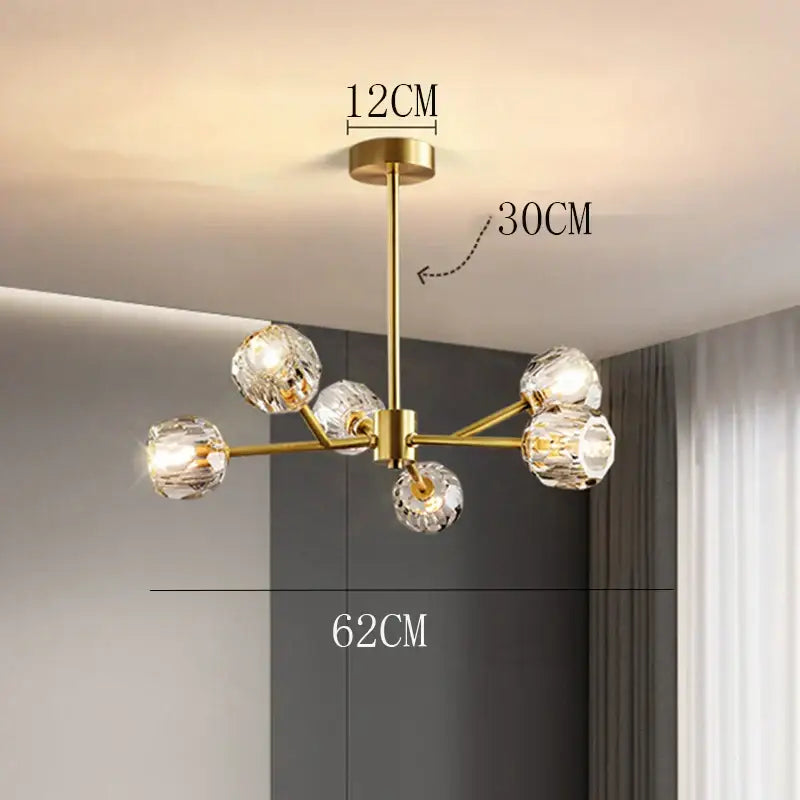 Modern decorbites crystal chandelier black dining room ceiling light