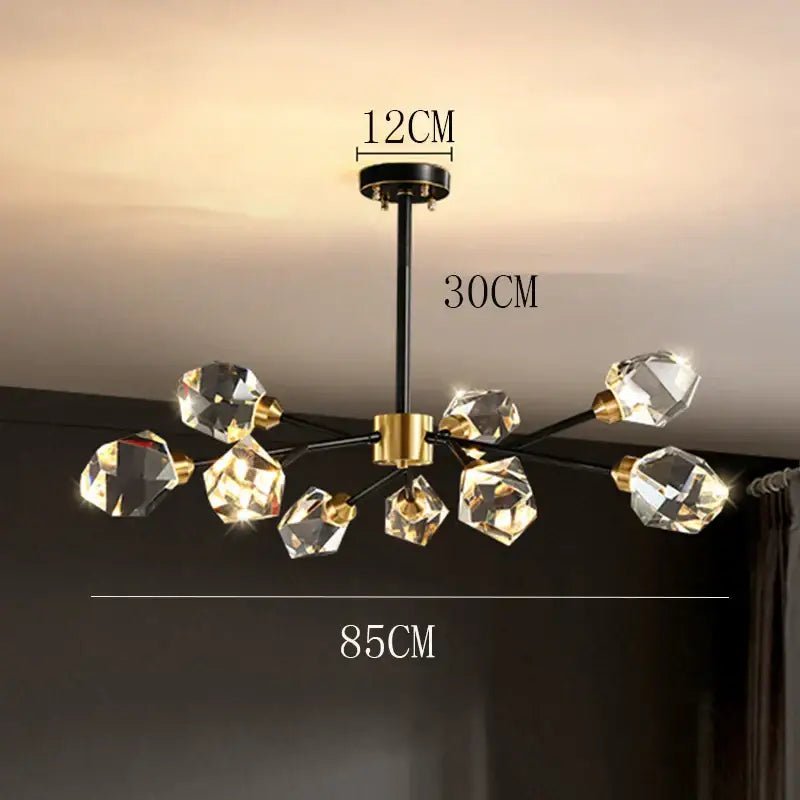 Luxury gold decorbites crystal chandelier for dining room