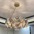 Modern layered decorbites crystal chandelier for living room dining