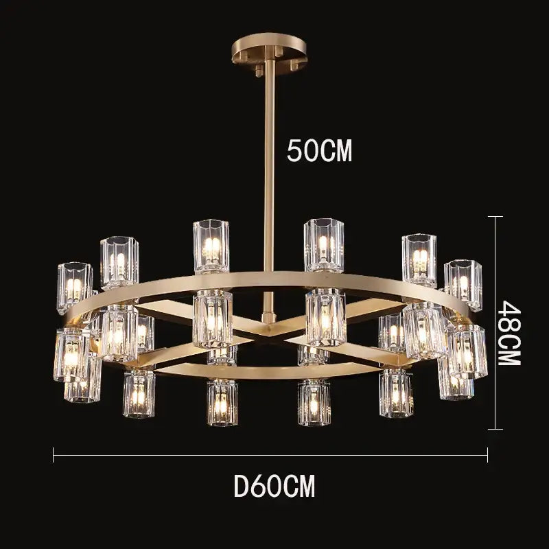 Modern gold decorbites crystal chandelier for living room dining room