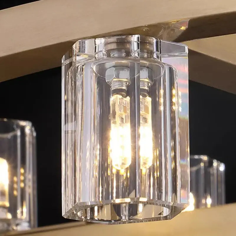 Modern gold decorbites crystal chandelier for living room dining room
