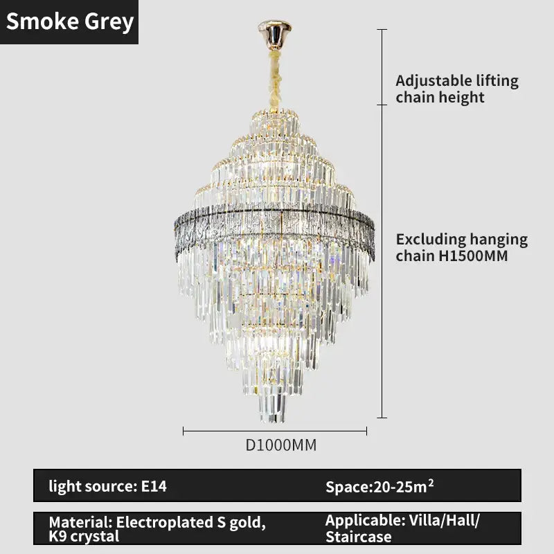Modern gold decorbites crystal chandelier for living room lighting