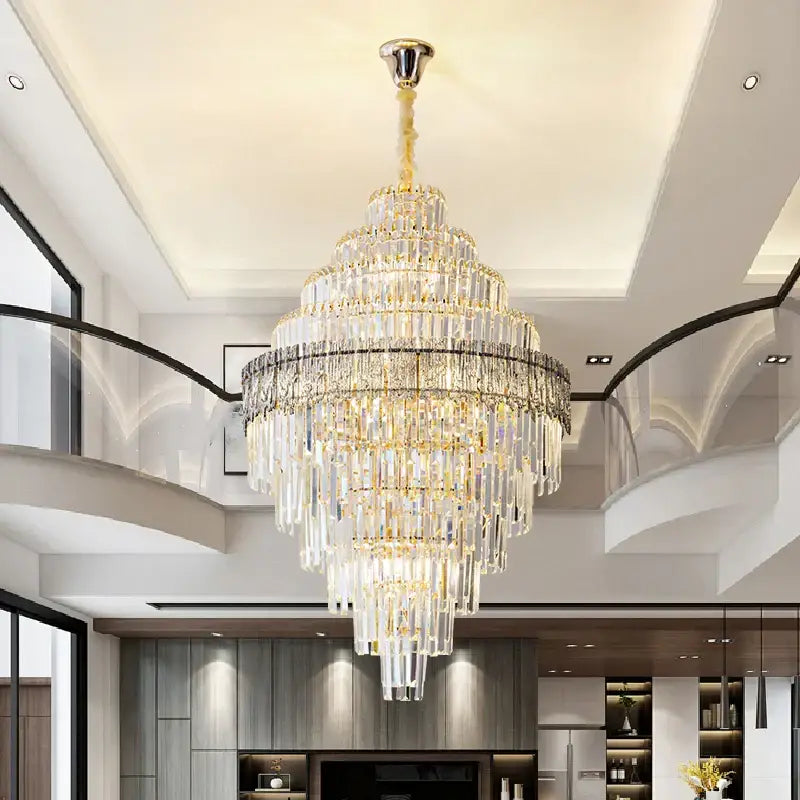 Modern gold decorbites crystal chandelier for living room lighting