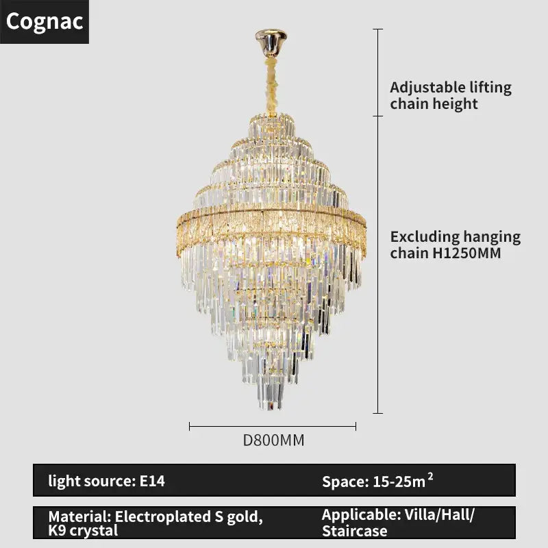 Modern gold decorbites crystal chandelier for living room lighting