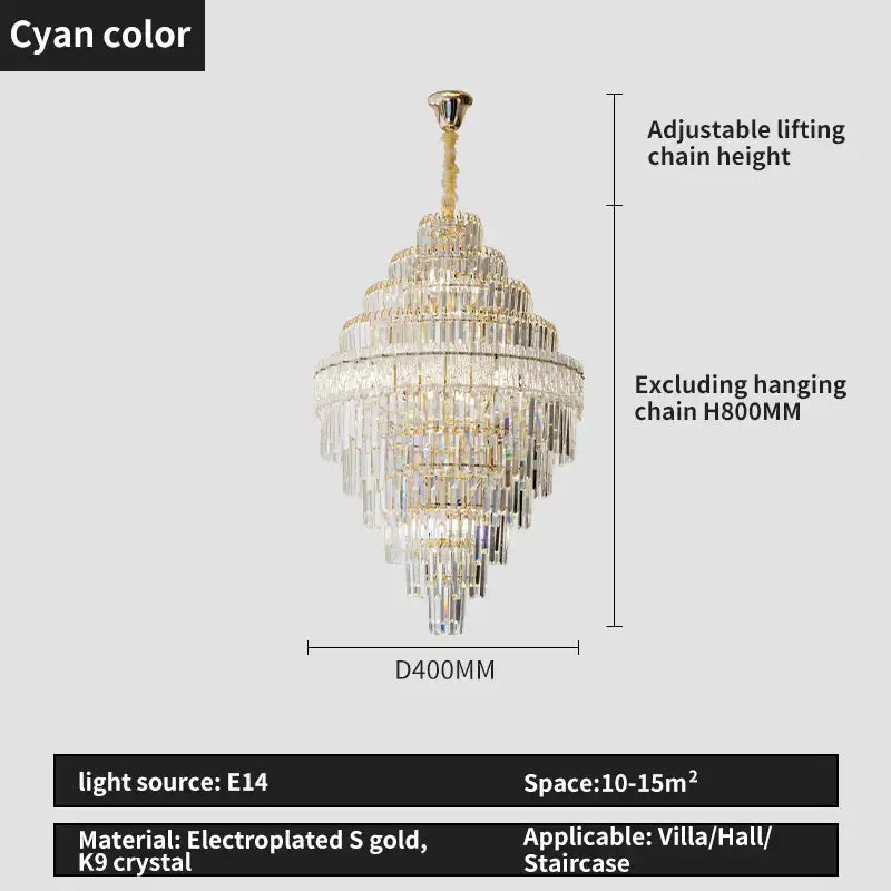 Modern gold decorbites crystal chandelier for living room lighting