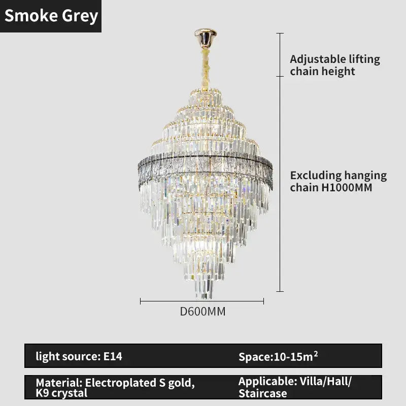 Modern gold decorbites crystal chandelier for living room lighting
