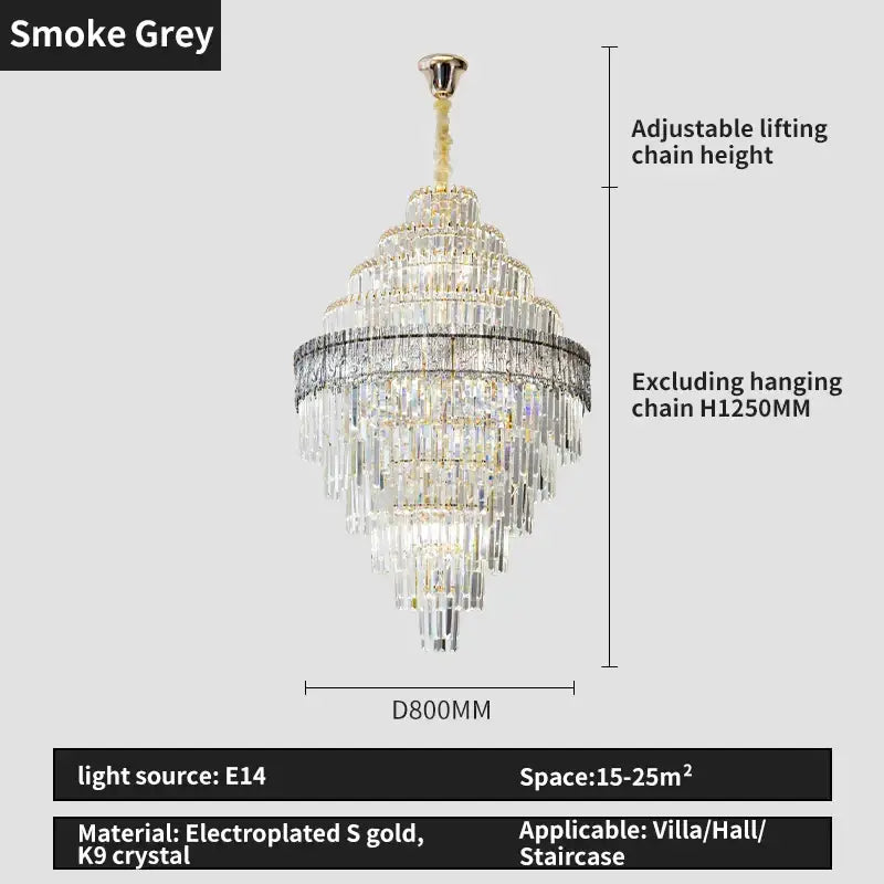 Modern gold decorbites crystal chandelier for living room lighting