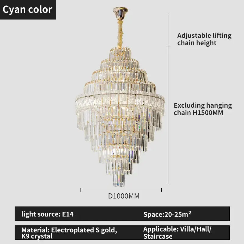 Modern gold decorbites crystal chandelier for living room lighting