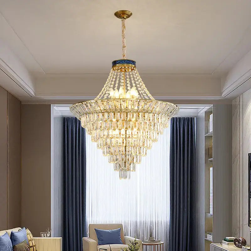 Modern gold decorbites crystal chandelier for villa living room