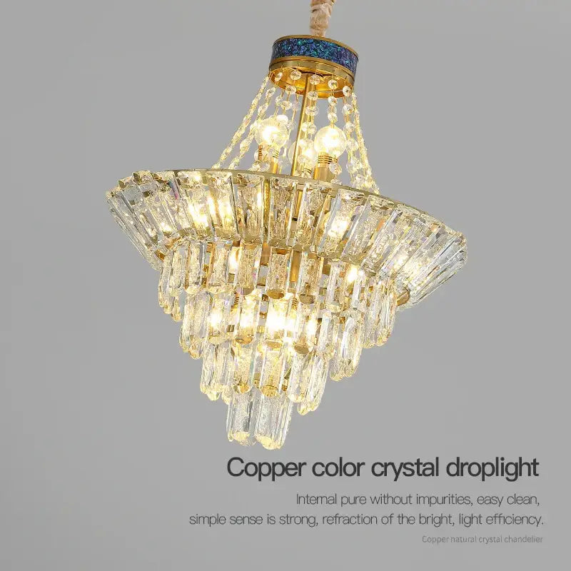 Modern gold decorbites crystal chandelier for villa living room