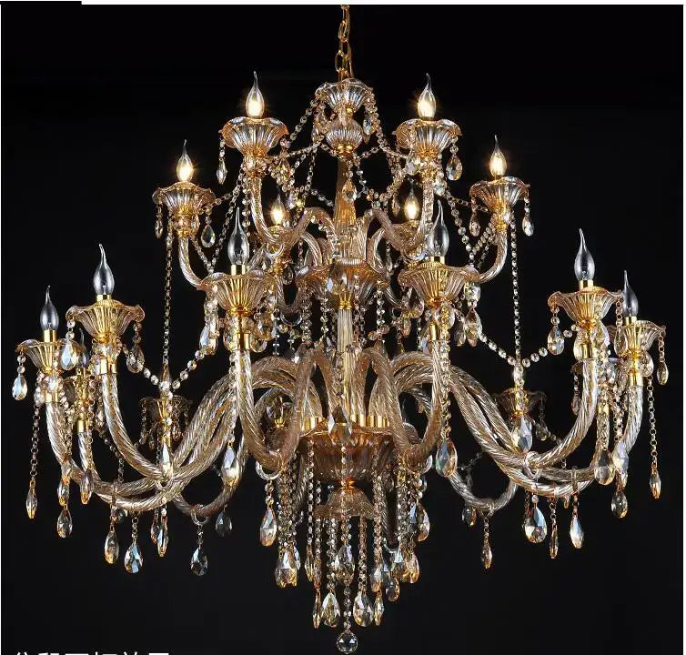 Classic golden decorbites crystal chandelier living room light