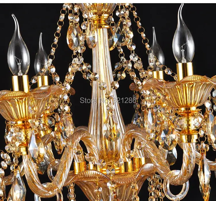 Classic golden decorbites crystal chandelier living room light