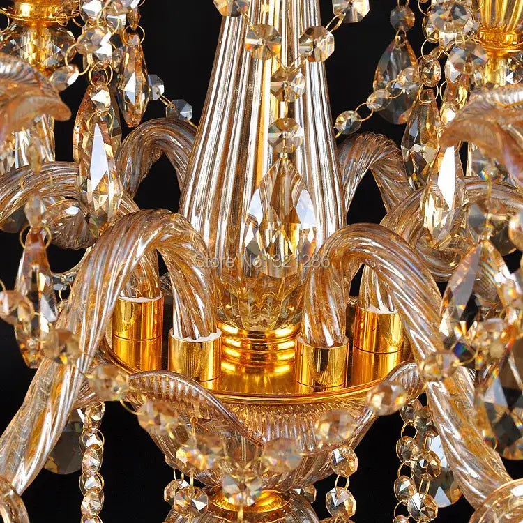 Classic golden decorbites crystal chandelier living room light