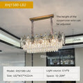 Luxury gold and gray crystal chandelier living room lighting