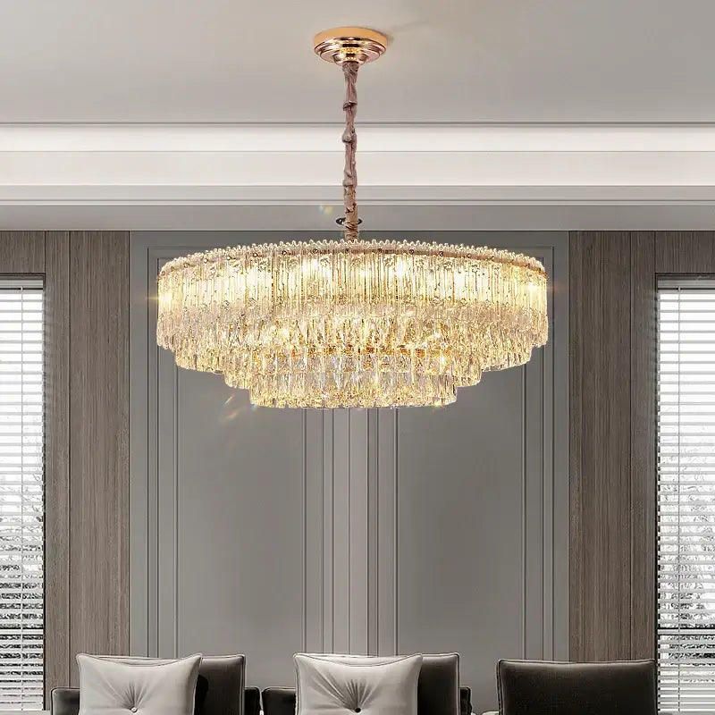 Modern gold decorbites crystal chandelier for dining room