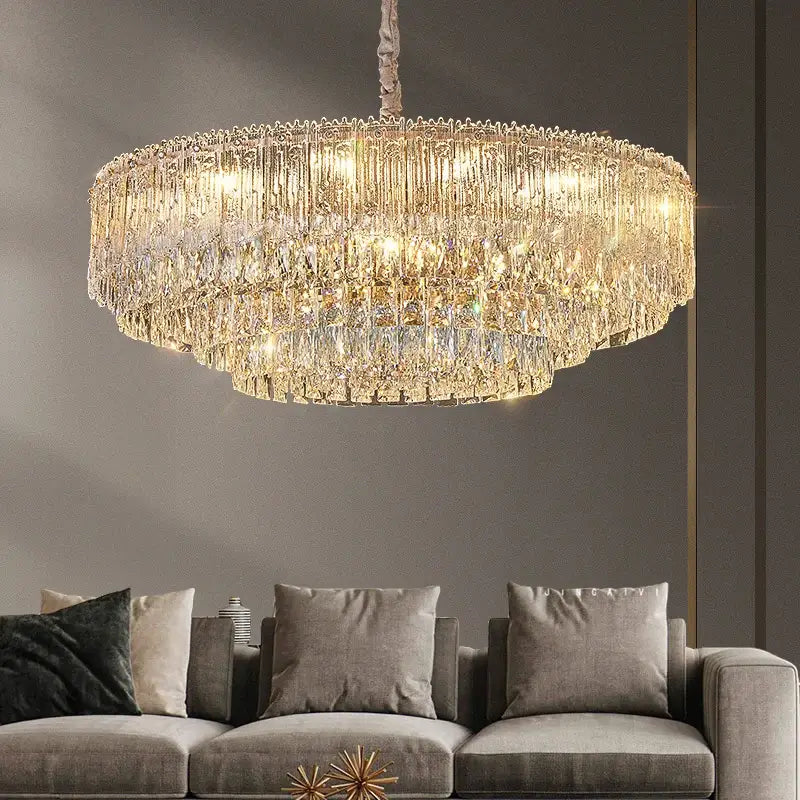 Modern gold decorbites crystal chandelier for dining room