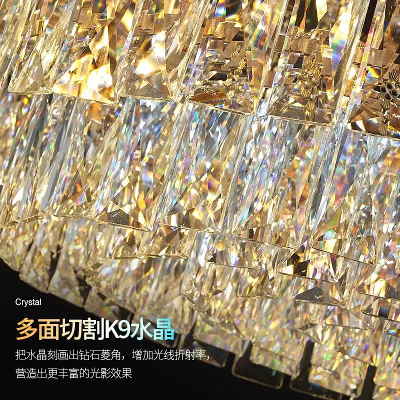 Modern gold decorbites crystal chandelier for dining room