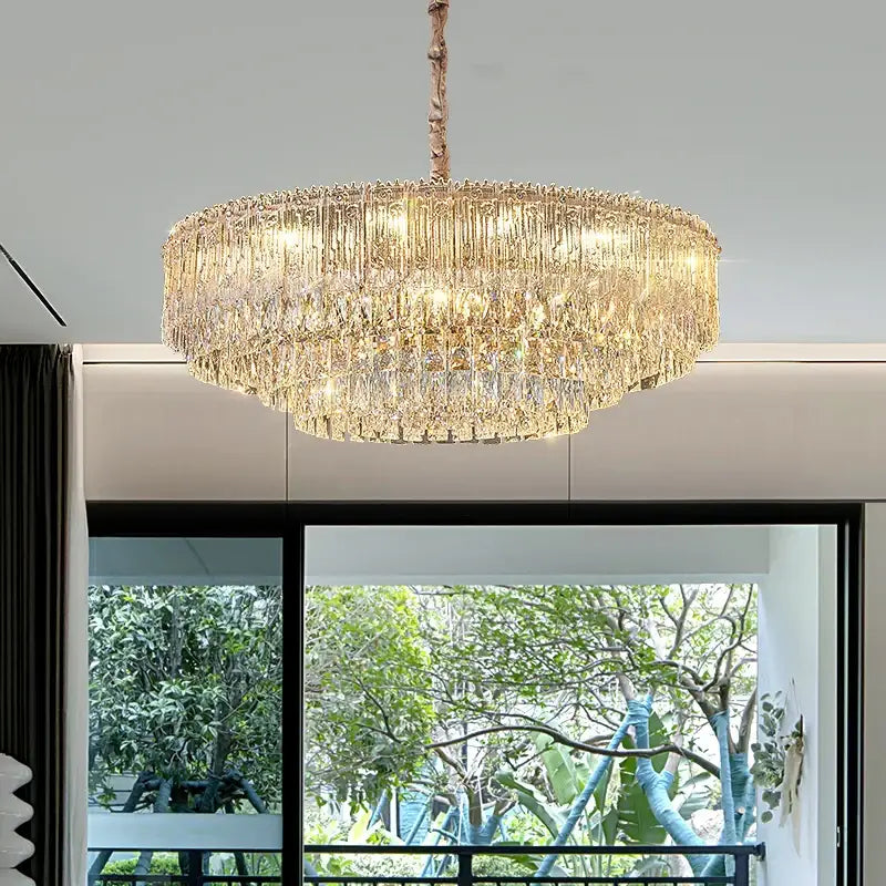 Modern gold decorbites crystal chandelier for dining room