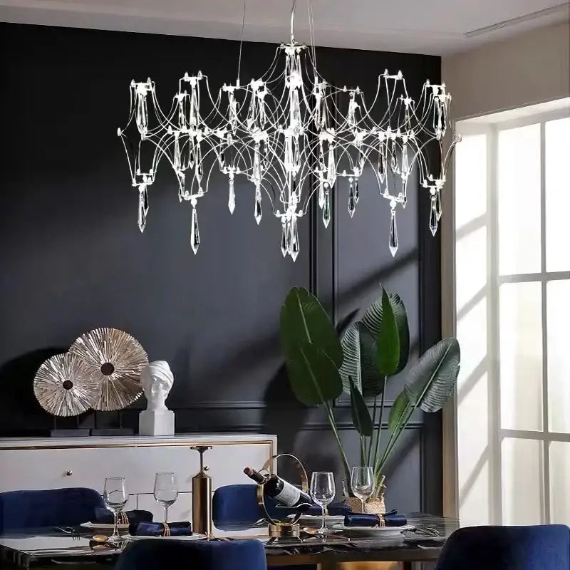 Modern starry decorbites crystal chandelier for living room
