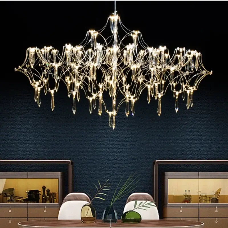 Modern starry decorbites crystal chandelier for living room