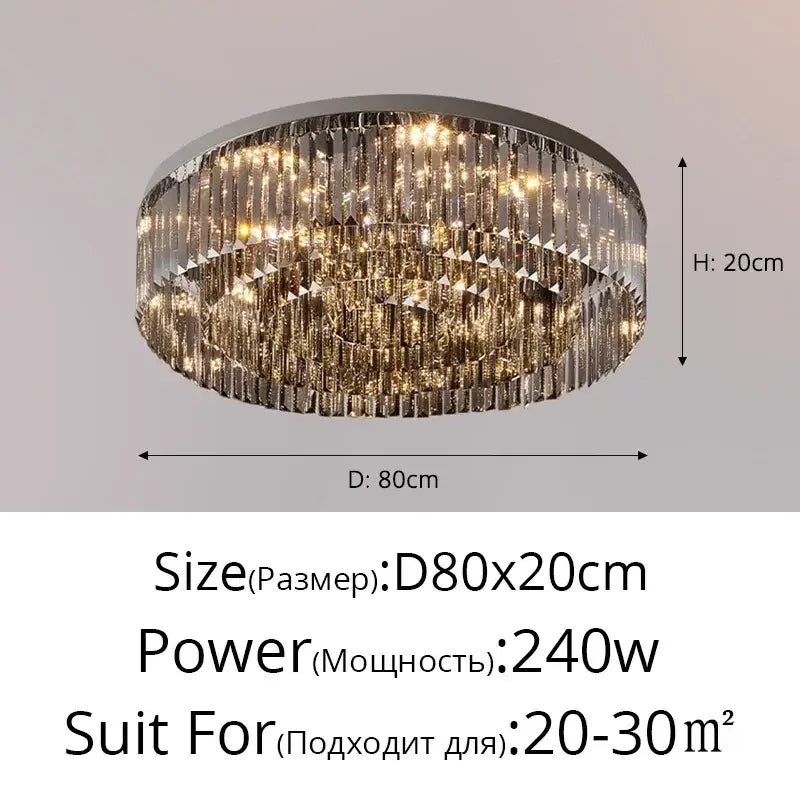 Luxury tiered chrome decorbites crystal chandelier for living room