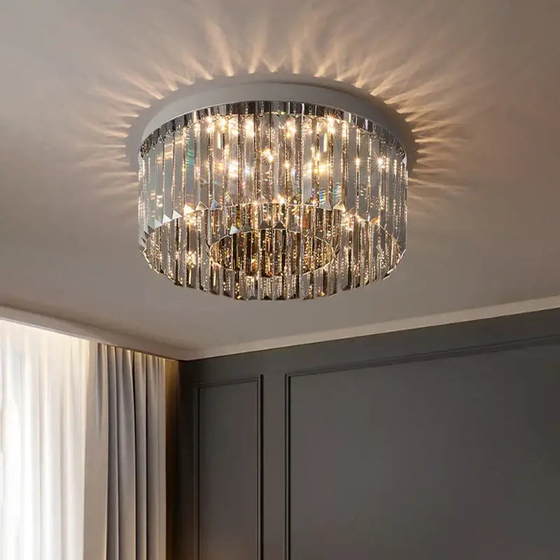 Luxury tiered decorbites crystal chandelier for living room