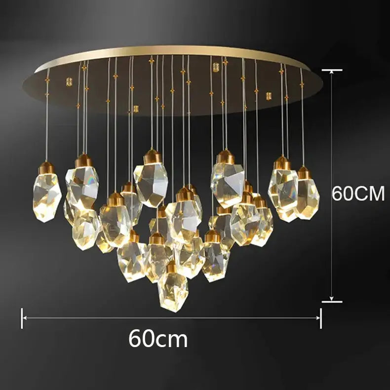 Modern gold decorbites crystal chandelier for dining room