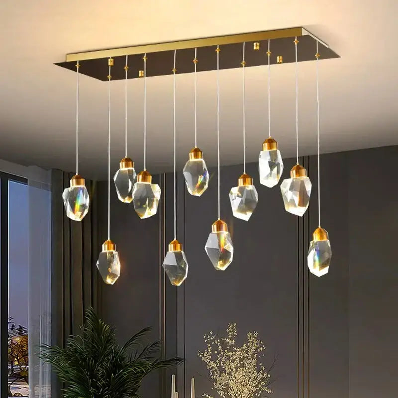 Modern gold decorbites crystal chandelier for dining room
