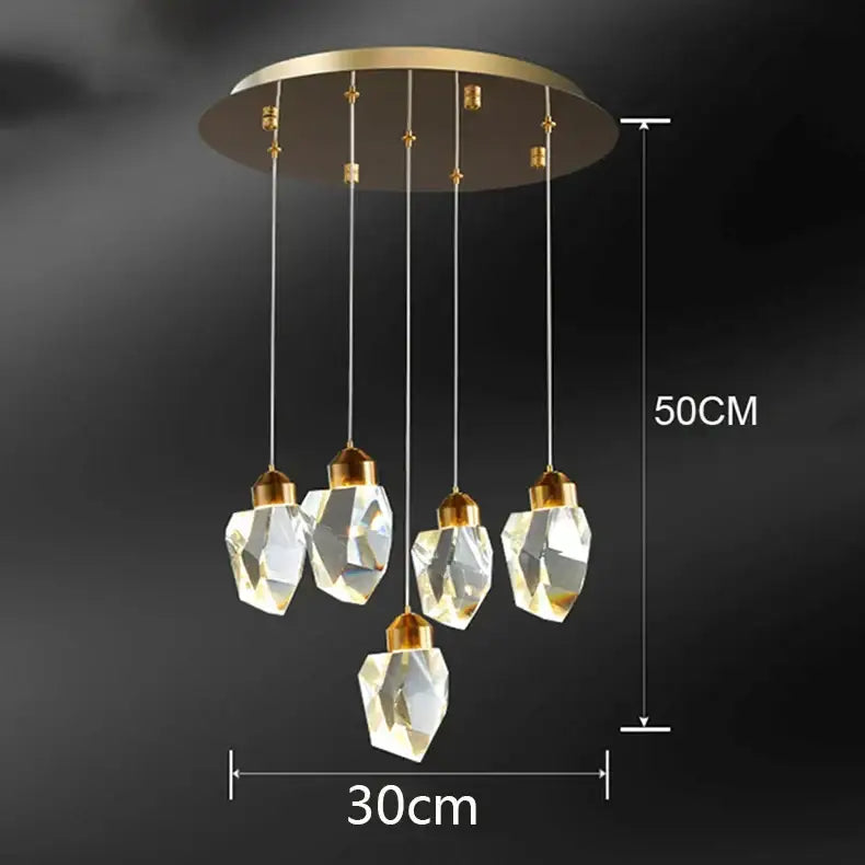 Modern gold decorbites crystal chandelier for dining room