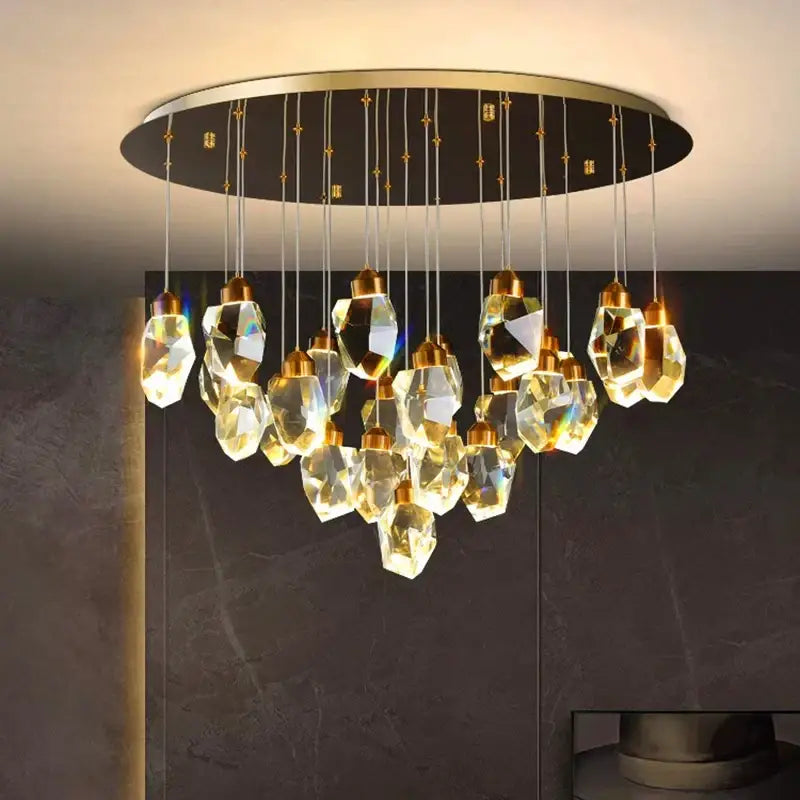 Modern gold decorbites crystal chandelier for dining room