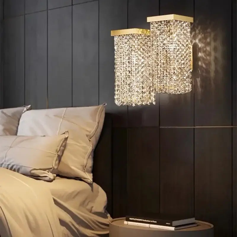 Modern gold decorbites crystal chandelier dining room island light