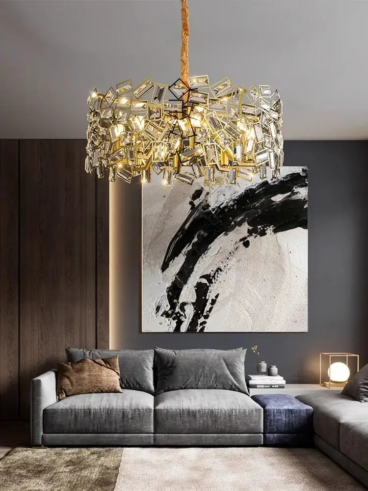 Modern gold decorbites crystal chandelier for bedroom decor