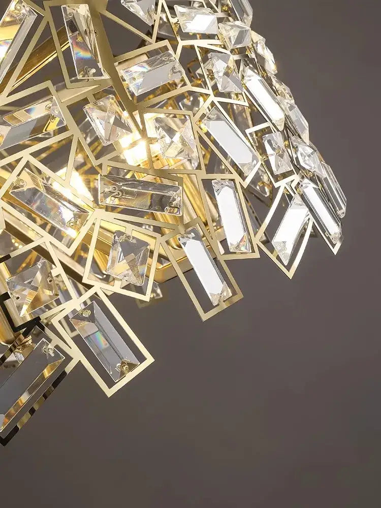 Modern gold decorbites crystal chandelier for bedroom decor